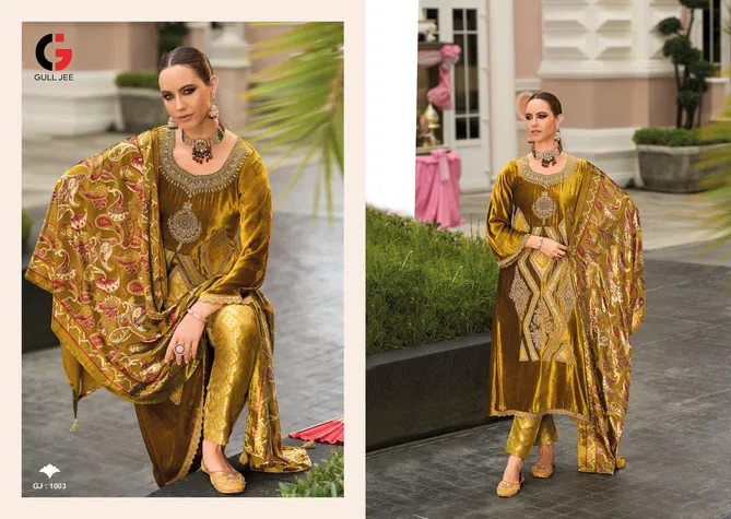 Riwayat By Gull Jee Wedding Wear Embroidery Velvet Salwar Kameez Suppliers In India